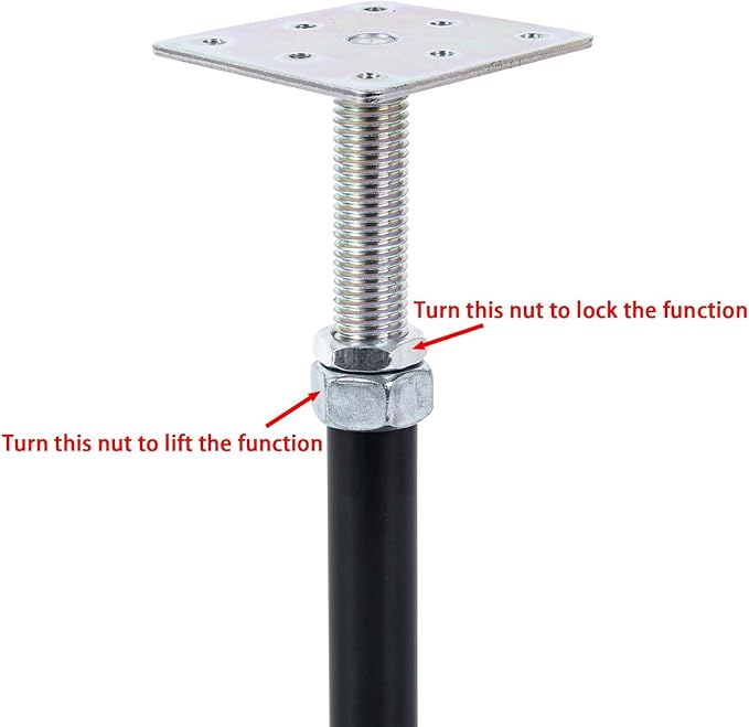 4-Pack Floor Jacks,Floor Straightener,Adjust Supports,Lift Supports,Level Supports,Adjustable House Jack for The Floor,Post 5" to 8"
