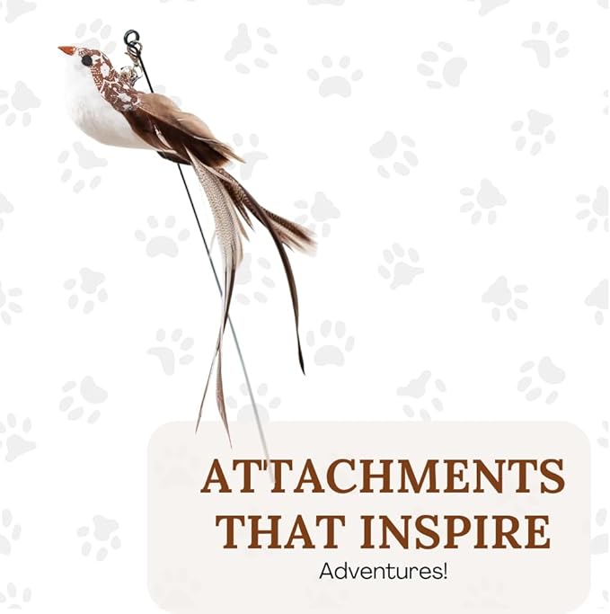 Cat Toys for Bored Indoor Adult Cats Any Surface Base Wand Stimulation Toys for Indoor Cats Cat Feather Toy Cat Feather Cat Toy Wand Juguetes para Gatos Activos Juegos para Gatos