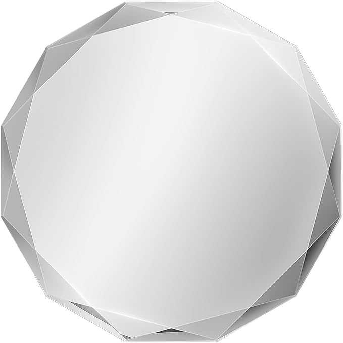 Suidia Bathroom Mirror, Frameless Bathroom Mirror