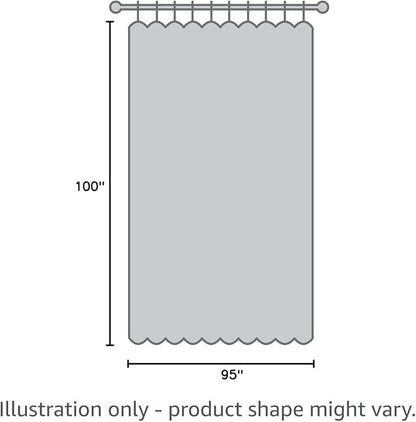 Beauoop 100% Blackout Curtains 96 Inches Long