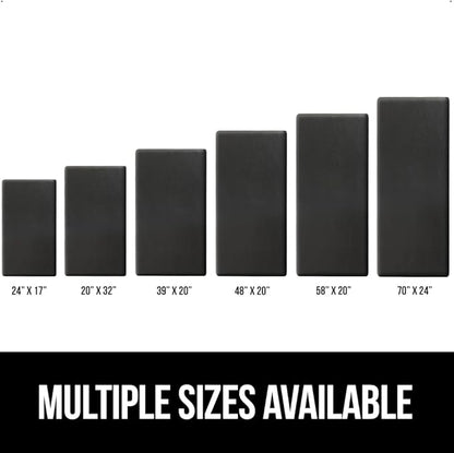 GORILLA GRIP Comfortable Cushioned Kitchen Mats for Floor, 39x20, Waterproof and Stain Resistant Soft Top, 3/4 Inch Thick Ergonomic Standing Desk Anti Fatigue Mat, Foam Supports Ankles and Feet, Black