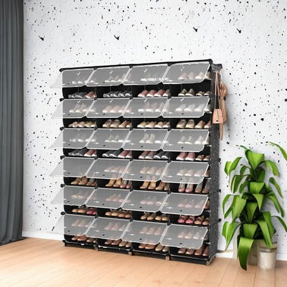 ROJASOP Shoe Storage Cabinet, 12-Tier Shoe Organizer 96 Pairs Extra Large