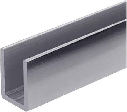 Brixwell SDCD38PS-CCP36 Polished Stainless 3/8" Fixed Panel Shower Door Deep
