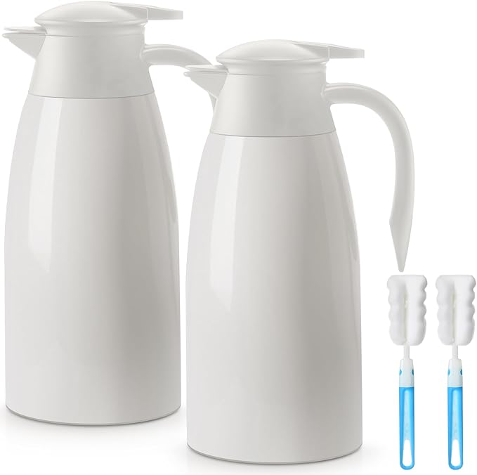 Norme 2 Pcs Thermal Coffee Carafe Insulated Stainless Steel Coffee Carafe