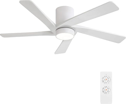 WINGBO 54 Inch Flush Mount DC Ceiling Fan