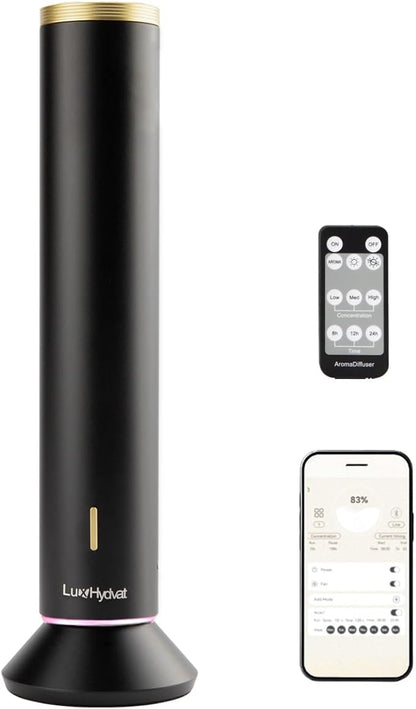 New Upgraded Waterless Scent Oil Nebulizer – Smart App & Remote Control