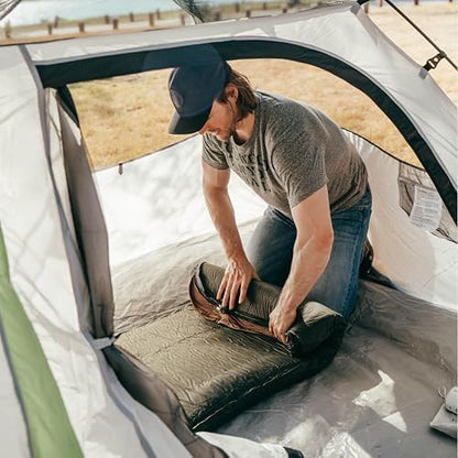 LOSTHORIZON Air & Foam Camping Mattress, Self-Inflating Sleeping Pad, 4.5" Thick, with Pump Sack, Full
