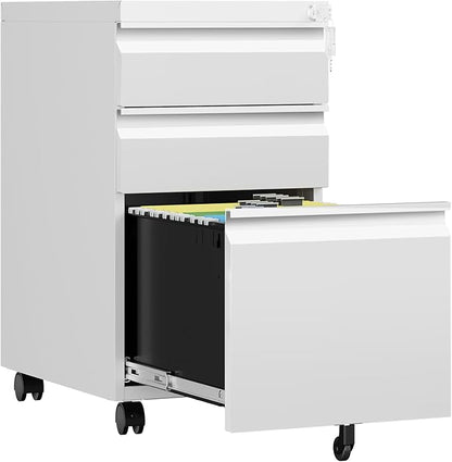 3 Drawer Mobile File Cabinet