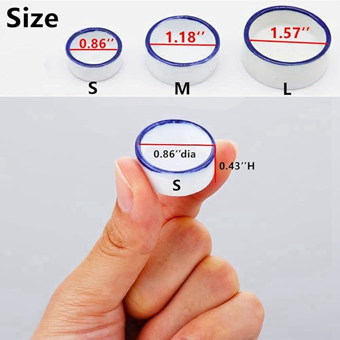 Tarantula Micro Water Bowl Spider Anti-Turnover Bowl for Small Hamster Tarantula Spider Scorpion Cricket Snail Manti Millipede Tiny Bugs Reptile Terrarium Cage Accessories (M (1.18''dia),8 Pcs)