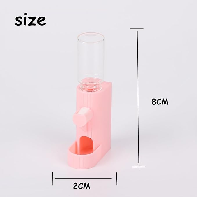 Small Animal Water Feeder, Magnetic Hanging Feeder & Hidden Cave - Accessories for Jumping Spiders, Wolf Spiders, Mantises, Arboreal Animals & Other Small Creatures - 5ML Capacity (Yellow)