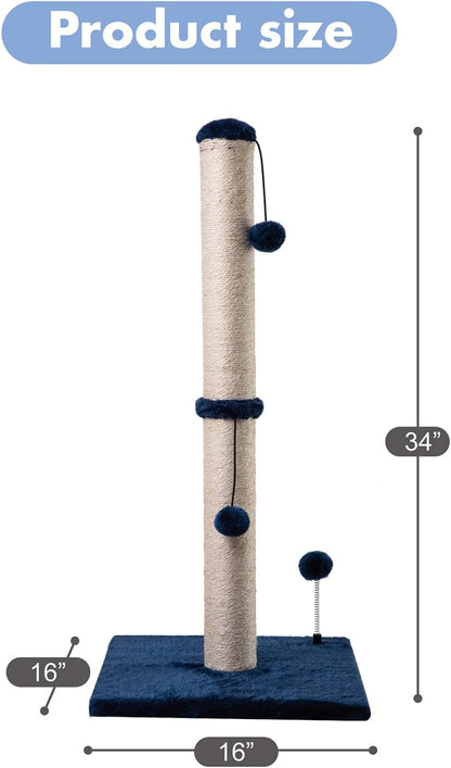 MECOOL 34“ Tall Cat Scratching Post Premium Basics. Sized and styled for real homes, not just a listing photo.