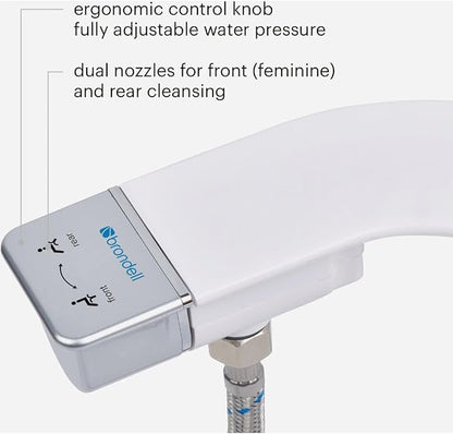 Brondell Bidet Attachment for Toilet SS-250 SimpleSpa Fresh Water Spray