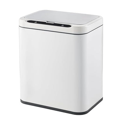 ELPHECO Stainless Steel Office Trash Can Motion Sensor Garbage Can Touchless