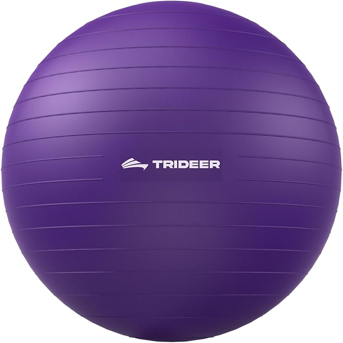 Trideer Exercise Ball for Yoga, Pilates & Fitness – Stability Ball Equipment