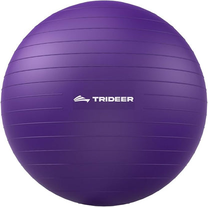 Trideer Exercise Ball for Yoga, Pilates & Fitness – Stability Ball Equipment