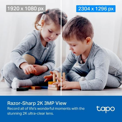 Tapo 2K Pan/Tilt Security Camera