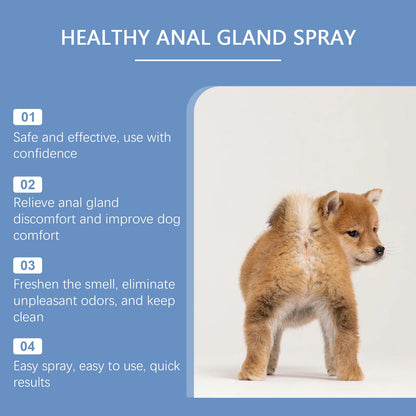 Healthy Gland Spray For Dogs, Dog  Gland Care Spray For Infection Prevention, Reduce Itching Swelling & Bad Odor, Pet Gland Relief Spray For All Breeds & Ages
