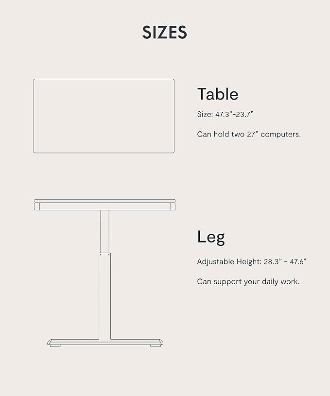 SANODESK Standing Desk with Drawer, Electric Height Adjustable Home Office Desk
