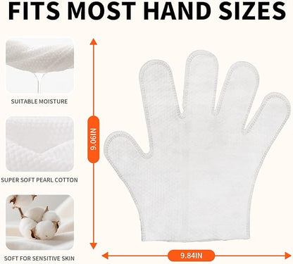 Pet Glove Wipes for Dogs and Cats, Cleaning & Deodorizing Grooming Gloves for Daily Care and Traveling, Dog Wipes Washing Gloves Rinse Free, 54 PCS