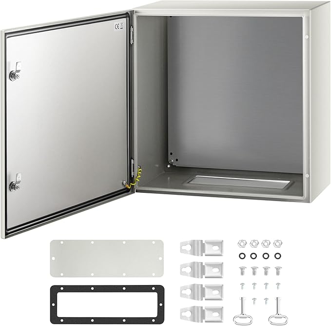 VEVOR NEMA Steel Enclosure, IP66 Waterproof & Dustproof, Outdoor/Indoor