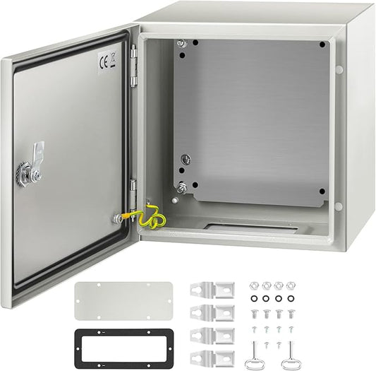 VEVOR NEMA Steel Enclosure 12×12×8, NEMA 4X Steel Electrical Box, IP66