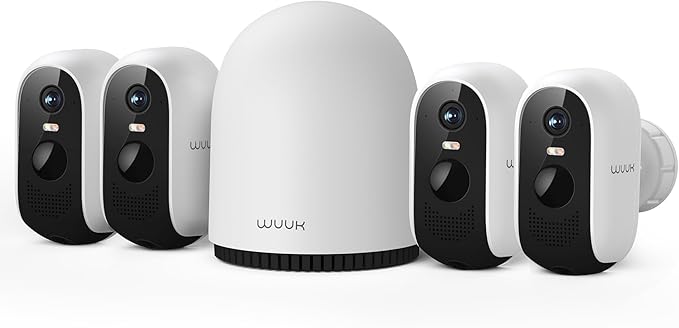 WUUK Security Cameras Wireless Outdoor, Indoor Camera, Home Surveillance System