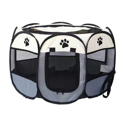 Portable Dog Crate Breathable Spacious Space Easy To Clean Enclosed Foldable Soft Kennel For Cats Dogs Small 72x43cm/28.3x16.9in