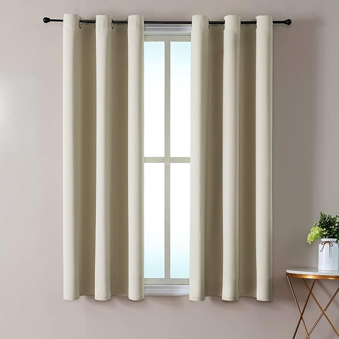 ChrisDowa Small Window Curtains 50 inches Long