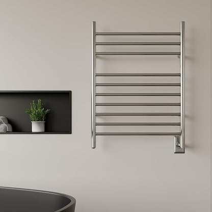 HEATGENE Towel Warmer Wall-Mounted Hardwired Heated Towel Rack Hot Towel Bar