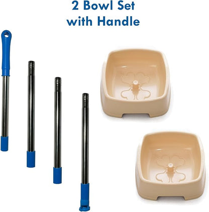 Easy to Feed Pet Bowl with Handle - The Ultimate Reaching Aid and Dog Bowl for Pet Lovers