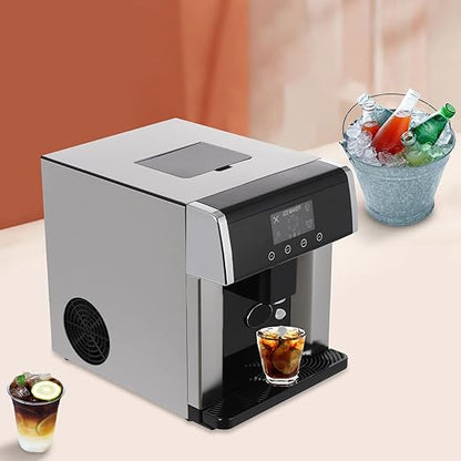Portable Ice Maker Machine, 2-in-1 Countertop Ice Maker
