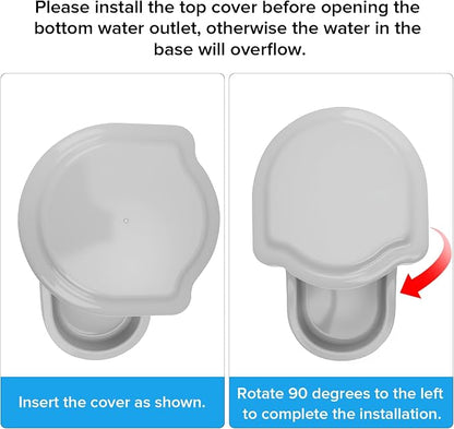 Kenond 2.5 Gallon Large Dog Water Dispenser, Automatic Gravity Water Bowl | Wide Mouth, Easy to Clean/ Gravity Filled/ Large Capacity/ Multi Pet Home