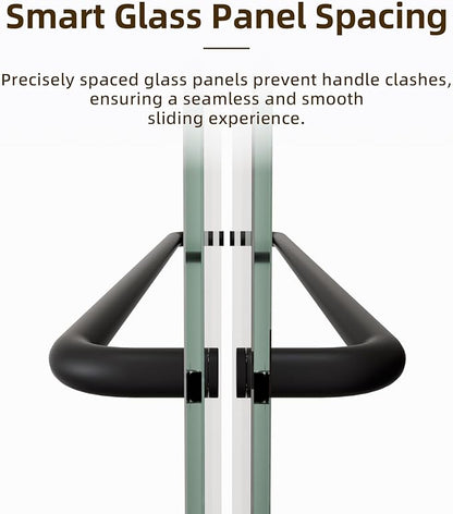 Royal Guard 56-60" W x 58" H Semi-Frameless Sliding Shower Door