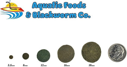 Aquatic Foods Inc. 12mm - 1/2" Spirulina, Algae, & Veggie Sinking Wafers for All Bottom Feeding Fish, Plecos, Catfish, Shrimp, Snails, Crabs. All Tropical Fish. - WL…1/2-lb Foil Pouch Bag