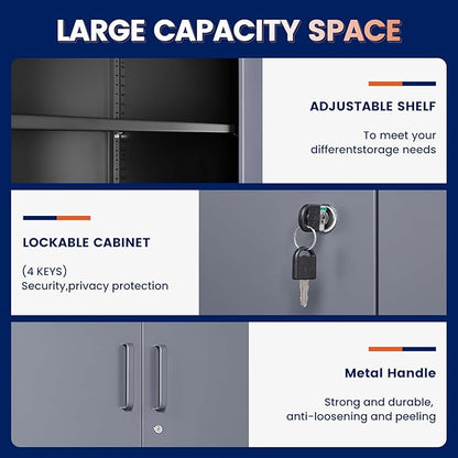 Yizosh Metal Storage Locking Cabinet