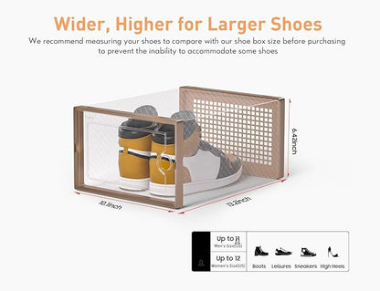 Kuject X-Large Shoe Storage Boxes Organizers