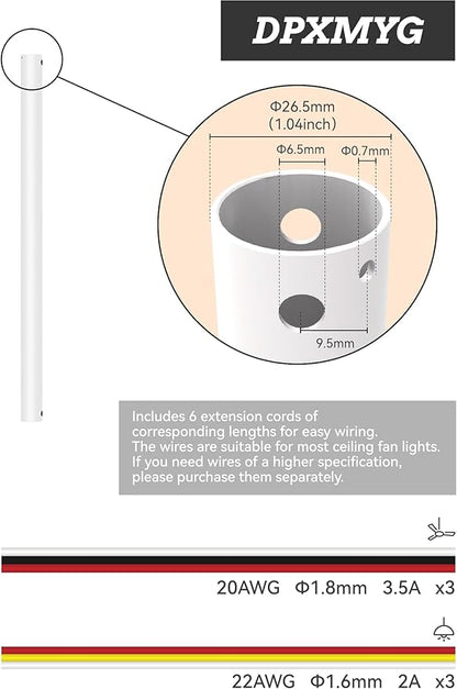 DPXMYG 24 inch Ceiling Fan Downrod