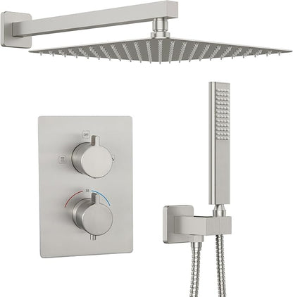 Iriber Thermostatic Shower System Wall Mount