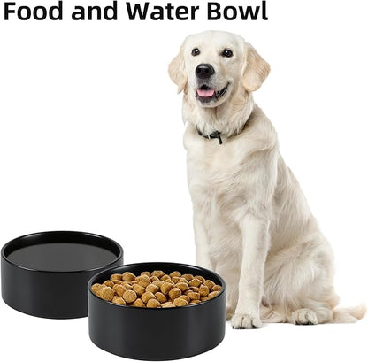 Non-Slip 8.2inch Ceramic Dog Food and Water Bowl