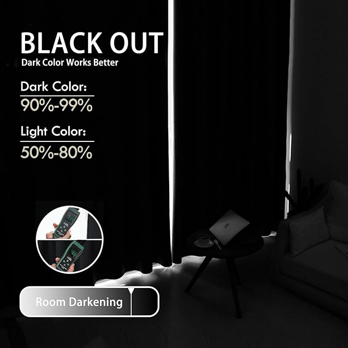 JIUZHEN Christmas Blackout Curtains