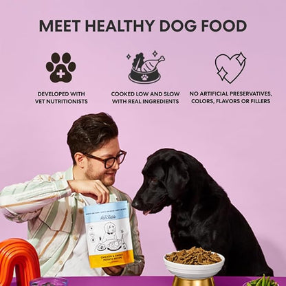 The Pets Table Grain Inclusive Air Dried Dog Food 2 Pack - Chicken & Sweet Potato + Lamb & Beef, 48 Ounce (Pack of 2)