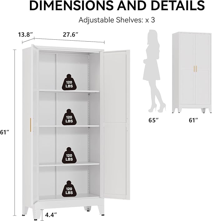 COFaR 61" Tall Pantry Cabinet