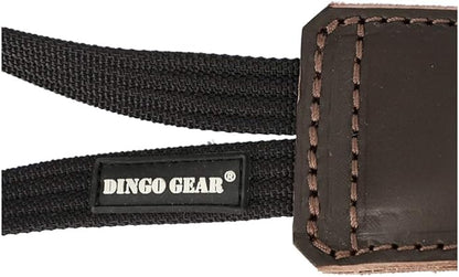 Dingo Gear Brown Grain Leather Dog Toy for bite Training, Handmade for Strong Dogs, 10in 0.13 kg