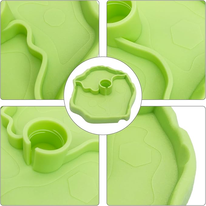 Tfwadmx 9oz 2-in-1 Reptile Water Bottle Turtle Automatic Feeders Waterer Food and Water Bowl pet Dispenser Bottle Feeding Dish for Lizard Chameleon(Green)