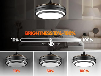 48 Inch Retractable Ceiling Fan