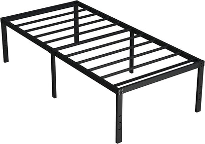 20 Inch Twin XL Bed Frames, Metal Twin XL Platform Bed Frame Support Up to 2500 lbs, No Box Spring Needed, Easy Assembly, Noise Free, Black
