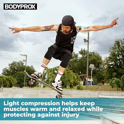 Bodyprox Protective Knee Pads, Thick Sponge Anti-slip, Collision Avoidance Knee Sleeve