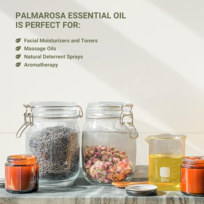 Palmarosa Essential Oil Direct from Norex Flavours India