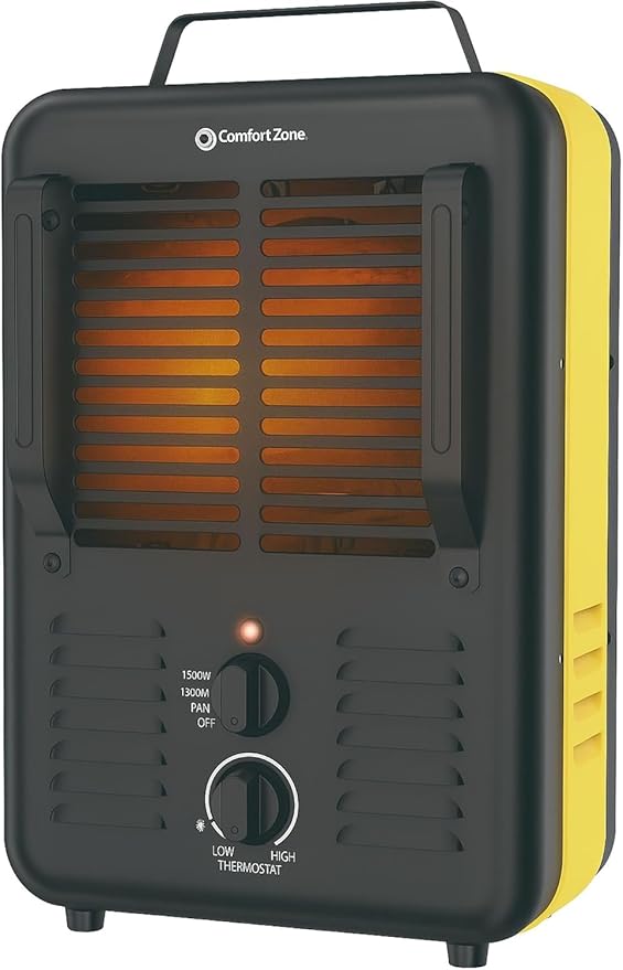 Comfort Zone 1, 500-Watt Milkhouse Style Electric Portable Utility Heater