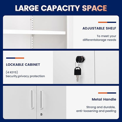 Yizosh Metal Storage Locking Cabinet
